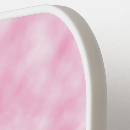 Creëer roze wolken Abstract kunstpatroon Pickleball Paddle (Links Detail)