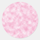 Creëer roze wolkenontwerp ronde sticker (Voorkant)