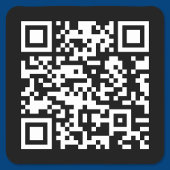 CREËER SCANNABLE QR-code met uw URL Vierkante Sticker
