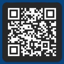 CREËER SCANNABLE QR-code met uw URL Vierkante Sticker