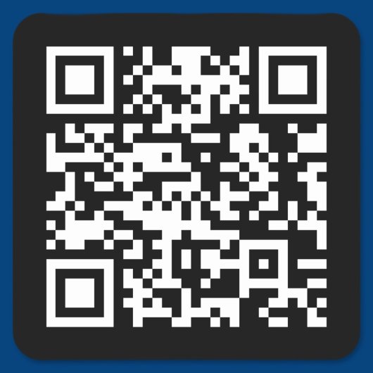 CREËER SCANNABLE QR-code met uw URL Vierkante Sticker