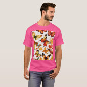 Creëer Seamless Autumn Butterflies Tshirt Design (Voorkant volledig)