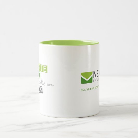 Creëer Send Kettle Track Tweekleurige Koffiemok (Center)