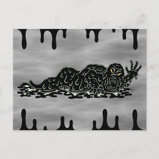 Creëer Slime Hulk Weird Horror Art Briefkaart (Voorkant)