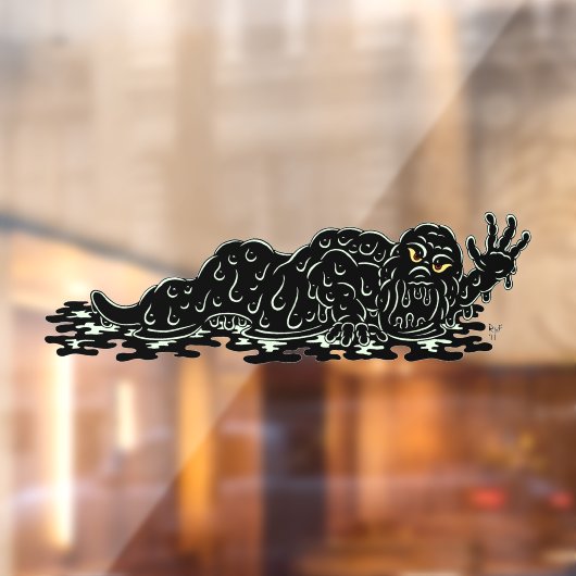 Creëer Slime Hulk Weird Horror Art Raamsticker (Vel 2)