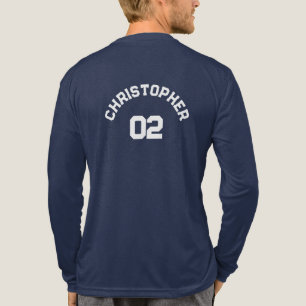 Creëer Speler Naam Jersey Aantal Mannen Lang Tri-Blend Shirt