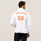 Creëer Speler Naam Jersey Nummer Mannen Volledige  Hoodie (Achterkant volledig)