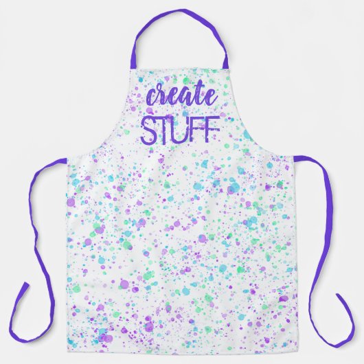 "Creëer STUFF"-Schort Schort (Voorkant)