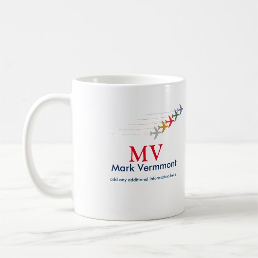 creëer stylish pilot monogrammed koffiemok (Links)