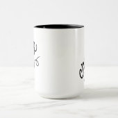 Creëer Swirl Black en White Coffee Mok (Midden)