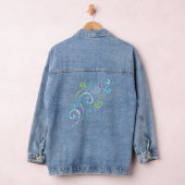 Creëer! Swirly Design Vrouwen Denim Jacket (Hangar)