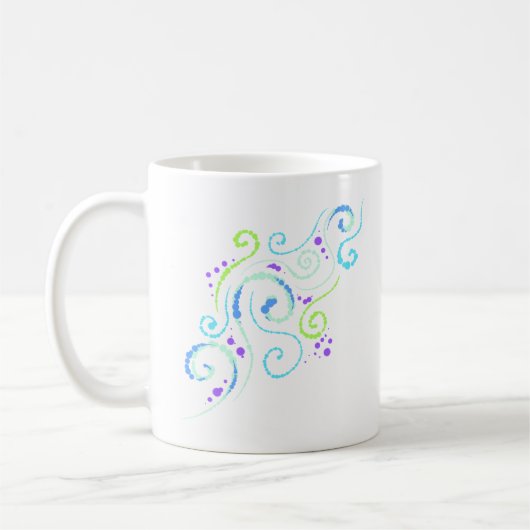 Creëer! Swirly Design Vrouwen Koffiemok (Links)