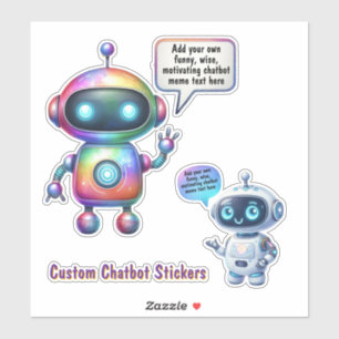 Creëer Talking Chatbot Memes Cartoon Sjablonen Sticker