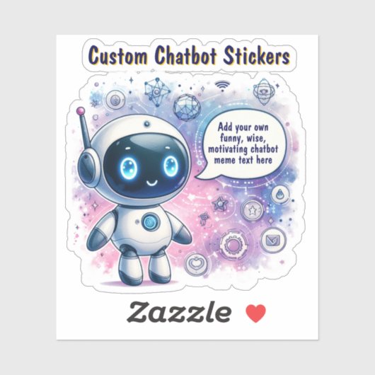 Creëer Talking Chatbot Memes Cartoon Sjablonen Sticker (Vel)