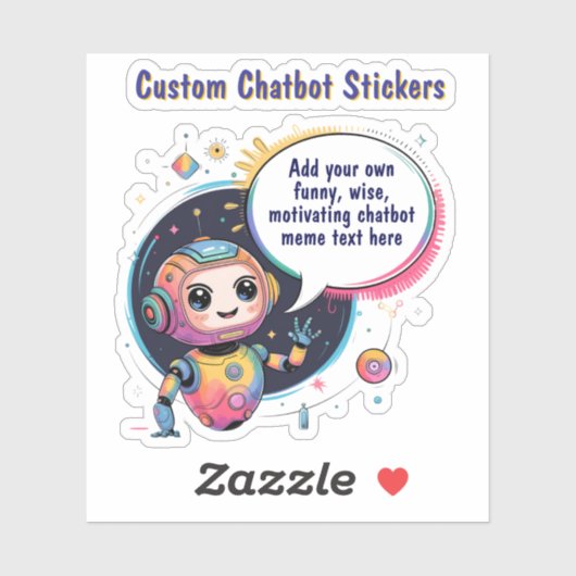 Creëer Talking Chatbot Memes Cartoon Sjablonen Sticker (Vel)