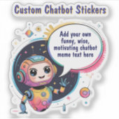 Creëer Talking Chatbot Memes Cartoon Sjablonen Sticker (Voorkant)