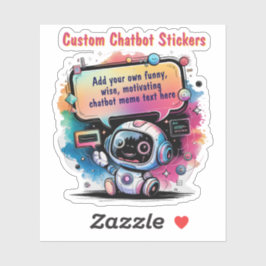 Creëer Talking Chatbot Memes Cartoon Sjablonen Sticker