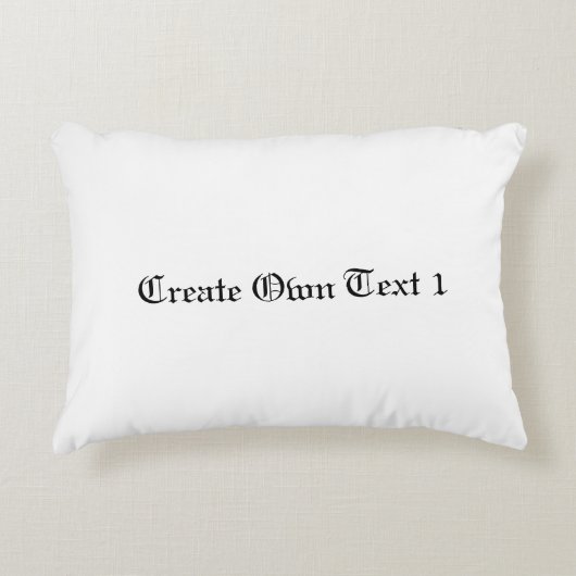 Creëer Tekst Bruiloften Cadeaus & Gunsten Passen g Accent Kussen (Voorkant)