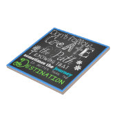 Creëer the Path Motivatie Chalkboard Look Tegel Tegeltje (Zijkant)