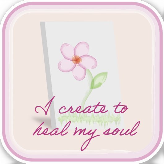 Creëer to Heal Vinyl Sticker (Voorkant)