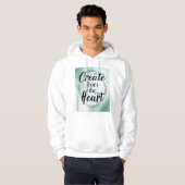 Creëer uit het hart 2 hoodie (Voorkant volledig)