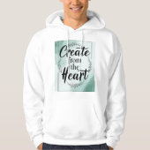 Creëer uit het hart 2 hoodie (Voorkant)