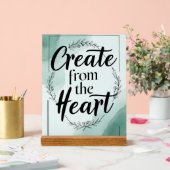 Creëer uit het hart optie 2 acryl bord (Huwelijk)