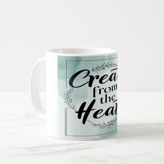 Creëer uit het hart optie 2 koffiemok (Voorkant links)