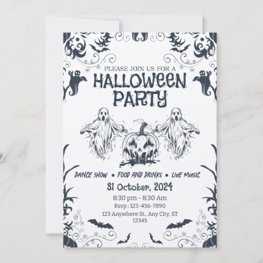 Creëer Unieke Gepersonaliseerde Gebeurtenis Hallow Kaart (Voorkant)