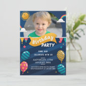 Creëer Unique Kinder verjaardagsuitnodigingen - Cu Kaart (Staand voorkant)