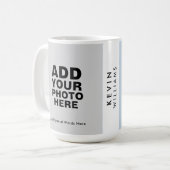 Creëer Uploaden eigen beste 2 fotonaam toevoegen Koffiemok (Voorkant links)