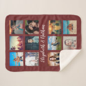 Creëer Uw aangepaste 12 vrienden van de fotoCollag Sherpa Deken (Voorkant (horizontaal))