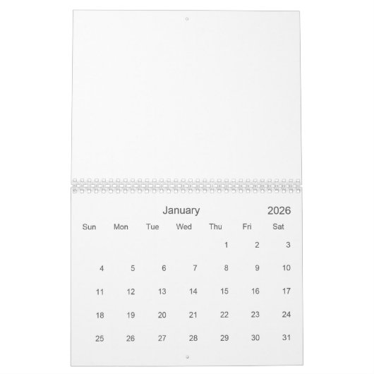 Creëer Uw aangepaste agenda Kalender (Jan 2026)