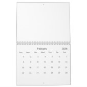 Creëer Uw aangepaste agenda Kalender (Feb 2026)