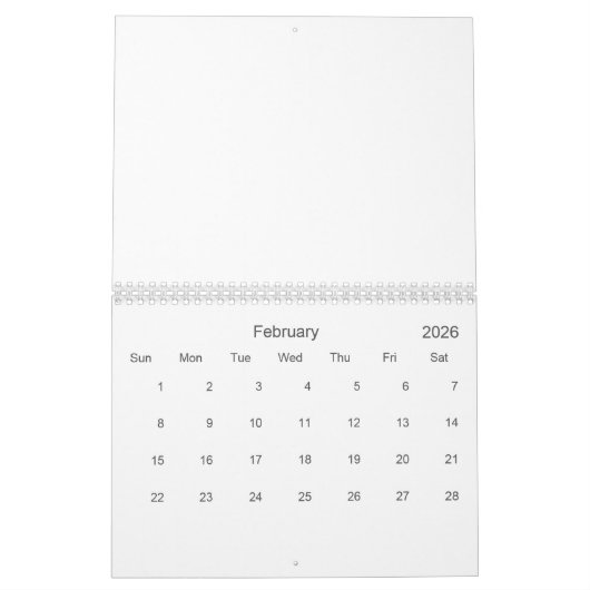 Creëer Uw aangepaste agenda Kalender (Feb 2026)