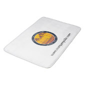 Creëer Uw aangepaste bedrijfs-Logo en websitenaam Badmat (Gekanteld)