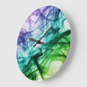 Creëer Uw aangepaste foto grijze Classy Elegant Grote Klok (Hoek)