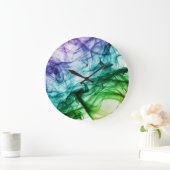 Creëer Uw aangepaste foto grijze Classy Elegant Grote Klok (Huis)