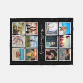 Creëer Uw aangepaste foto-inkuilherinneringen zwar Fleece Deken (Voorkant (Horizontaal))