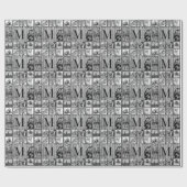 Creëer Uw aangepaste fotocollage Rustic Farmhouse Cadeaupapier (Vlak)