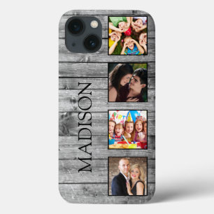 Creëer Uw aangepaste fotocollage Rustic Farmhouse Case-Mate iPhone Case