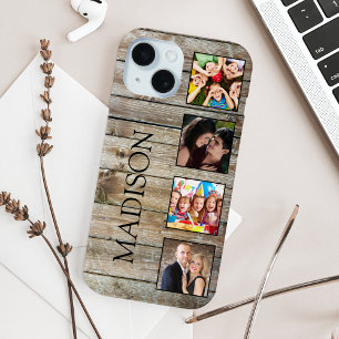 Creëer Uw aangepaste fotocollage Rustic Farmhouse iPhone 15 Case