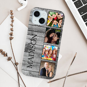 Creëer Uw aangepaste fotocollage Rustic Farmhouse iPhone 15 Case