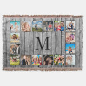 Creëer Uw aangepaste fotocollage Rustic Farmhouse Deken (Voorkant)