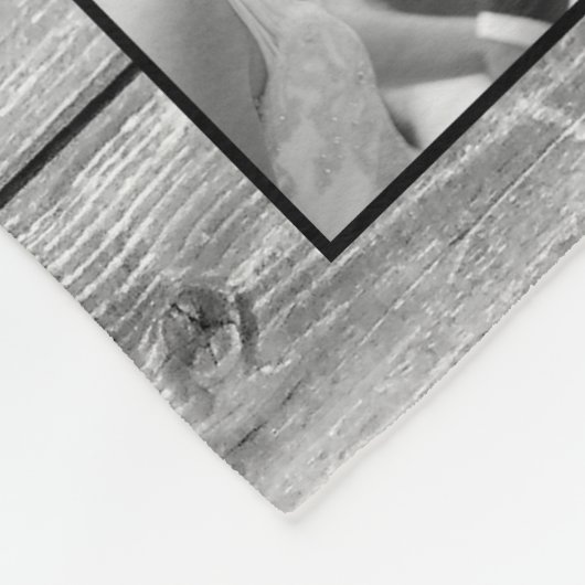 Creëer Uw aangepaste fotocollage Rustic Farmhouse Fleece Deken (Hoek)