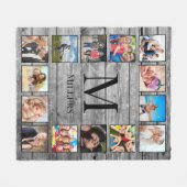 Creëer Uw aangepaste fotocollage Rustic Farmhouse Fleece Deken (Voorkant (Horizontaal))