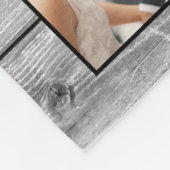 Creëer Uw aangepaste fotocollage Rustic Farmhouse Fleece Deken (Hoek)