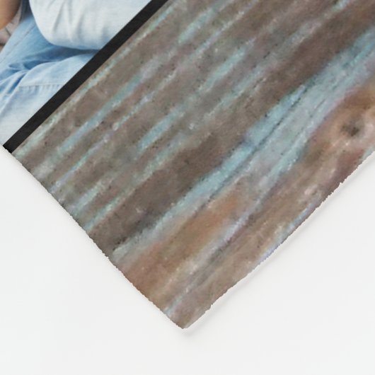 Creëer Uw aangepaste fotocollage Rustic Farmhouse Fleece Deken (Hoek)