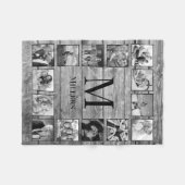 Creëer Uw aangepaste fotocollage Rustic Farmhouse Fleece Deken (Voorkant (Horizontaal))