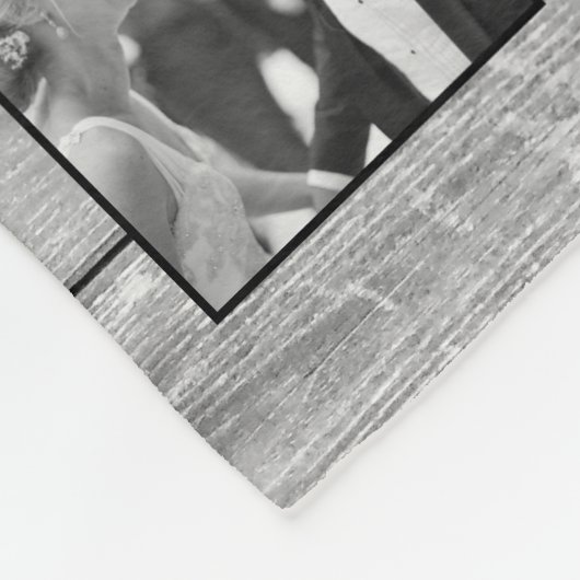 Creëer Uw aangepaste fotocollage Rustic Farmhouse Fleece Deken (Hoek)